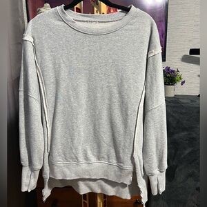 Gray Woman’s Hi-Low Sweater!